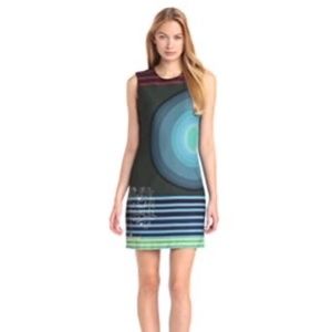 Desigual Shift Dress Nuri Multi Color Print Mini